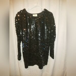 Sequin Black Top Size M